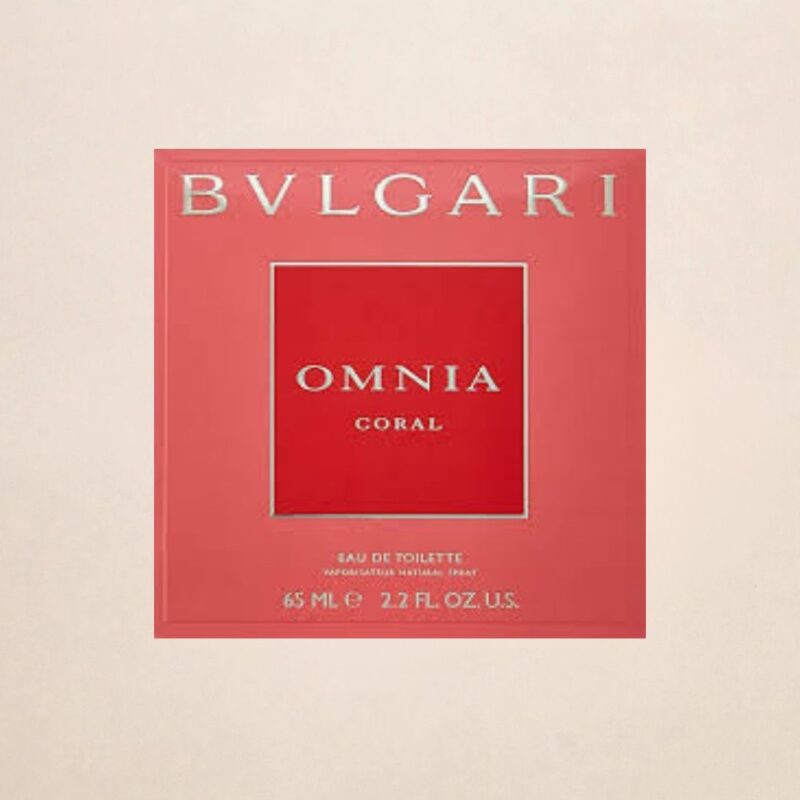 bvlgari omnia red coral and box